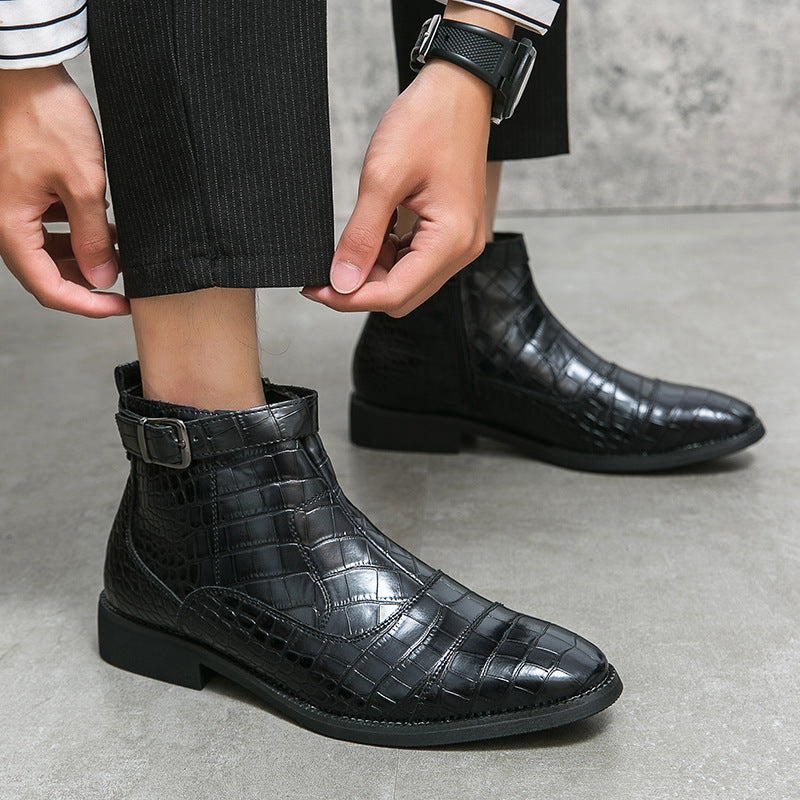 Men's Crocodile Pattern shoes