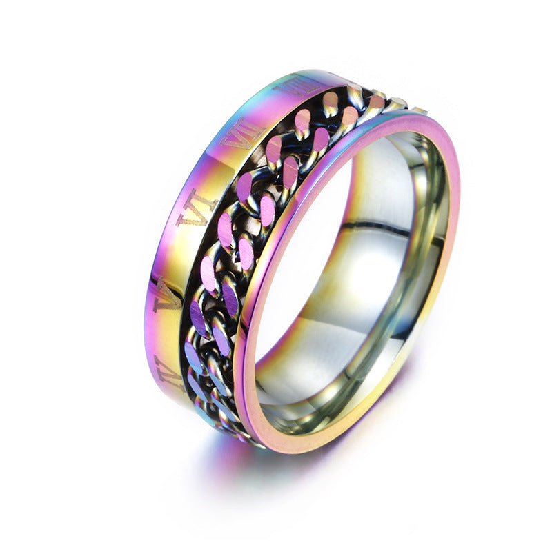 Stainless Steel Roman Opener Ring