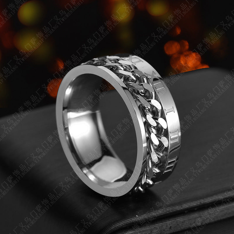Stainless Steel Roman Opener Ring