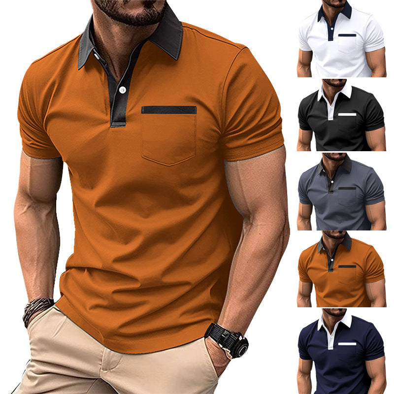Lapel Fashion Short-sleeved T-shirt