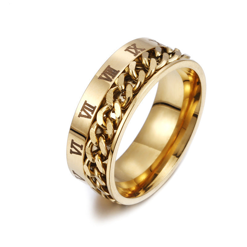 Stainless Steel Roman Opener Ring