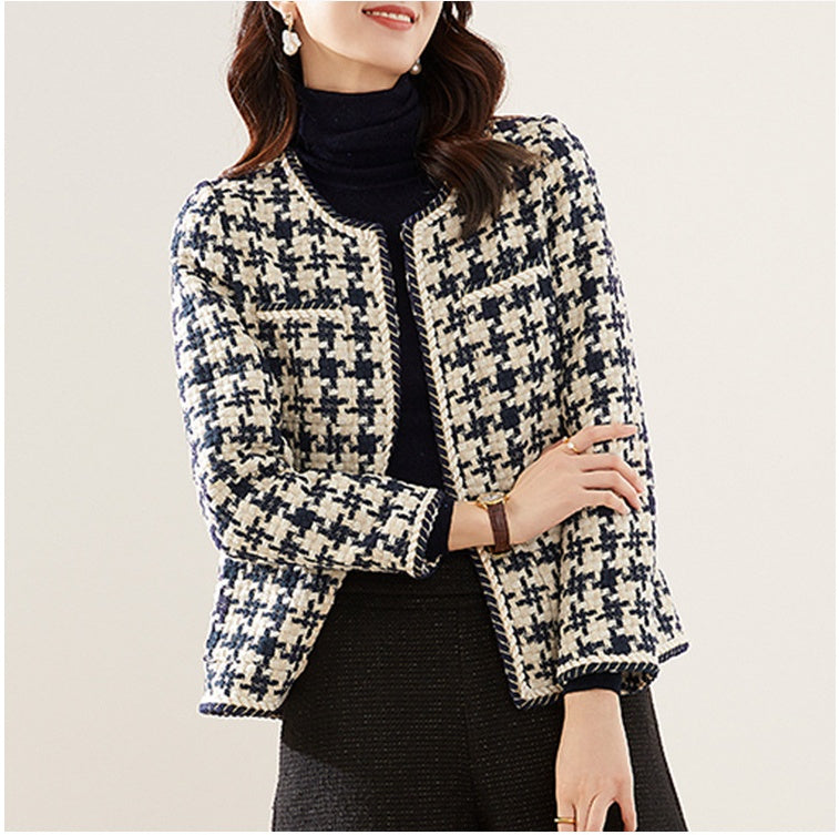 Houndstooth Small Fragrance Jacket Women