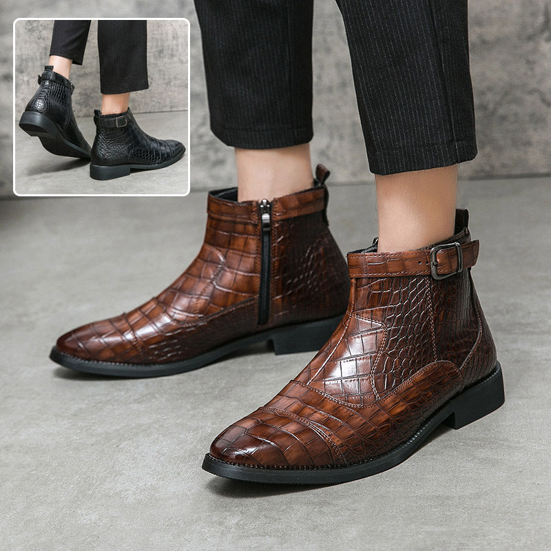 Men's Crocodile Pattern shoes