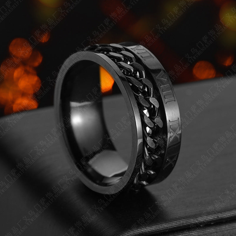 Stainless Steel Roman Opener Ring