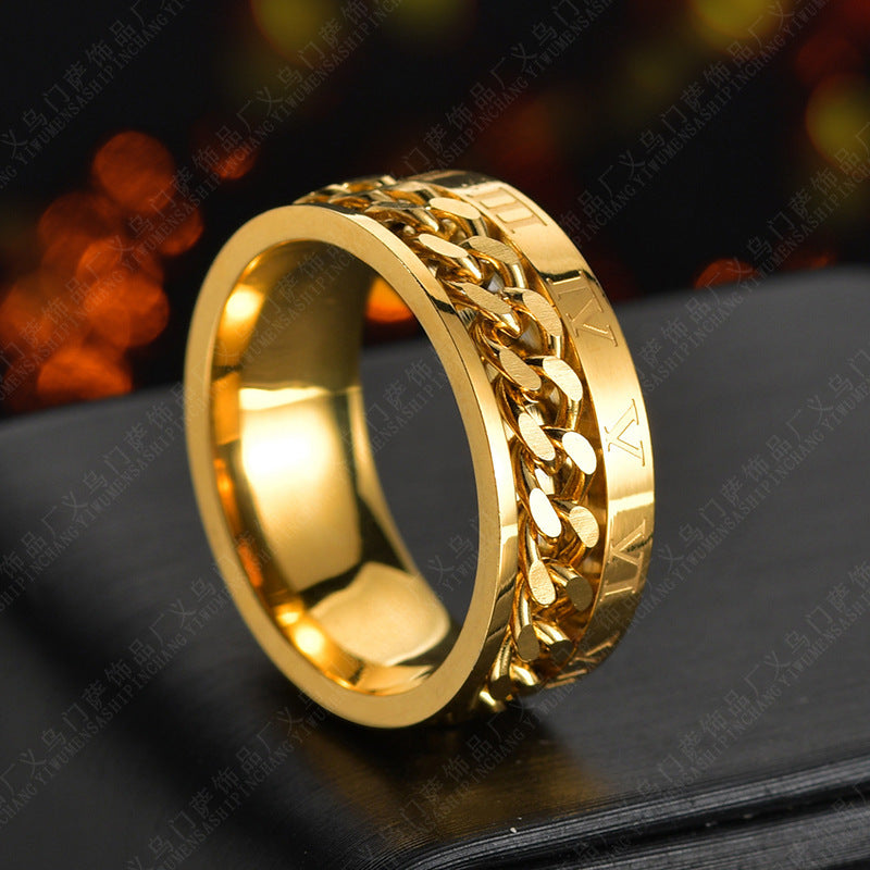 Stainless Steel Roman Opener Ring