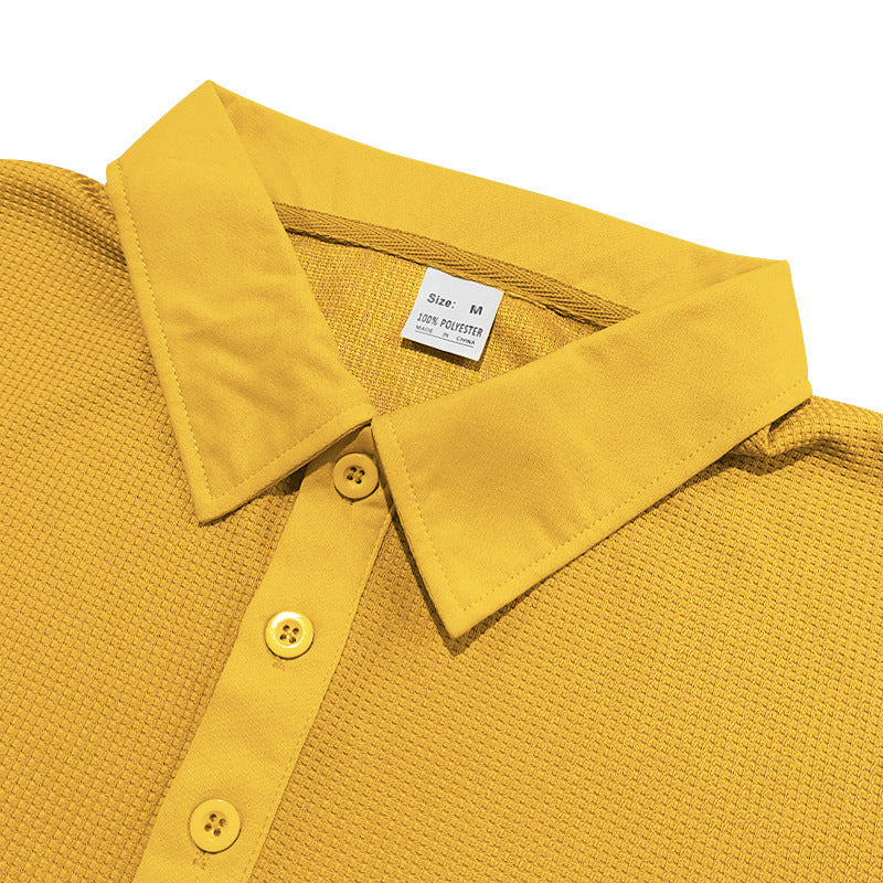 Waffle Short Sleeve Polo Shirt