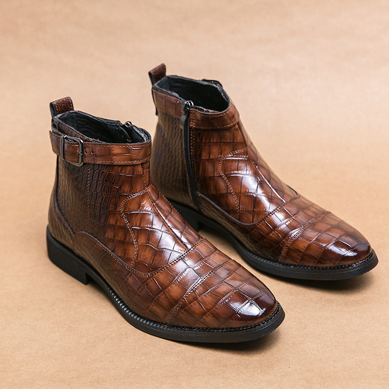 Men's Crocodile Pattern shoes